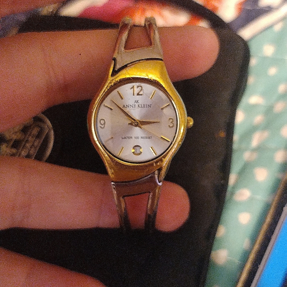 Anne Klein silver & gold toned water resistant & elegant watch